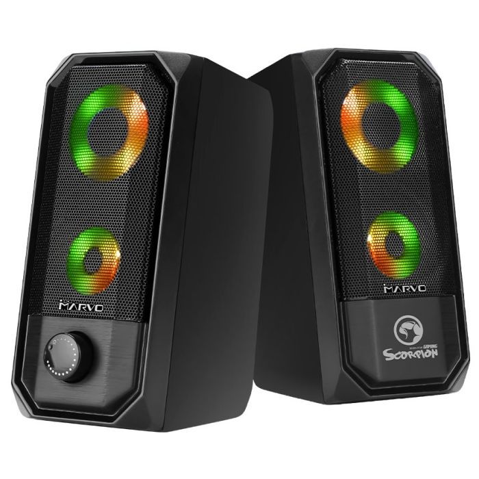 Акустическая система Marvo SG-265 Multi-LED USB Black изображение 5