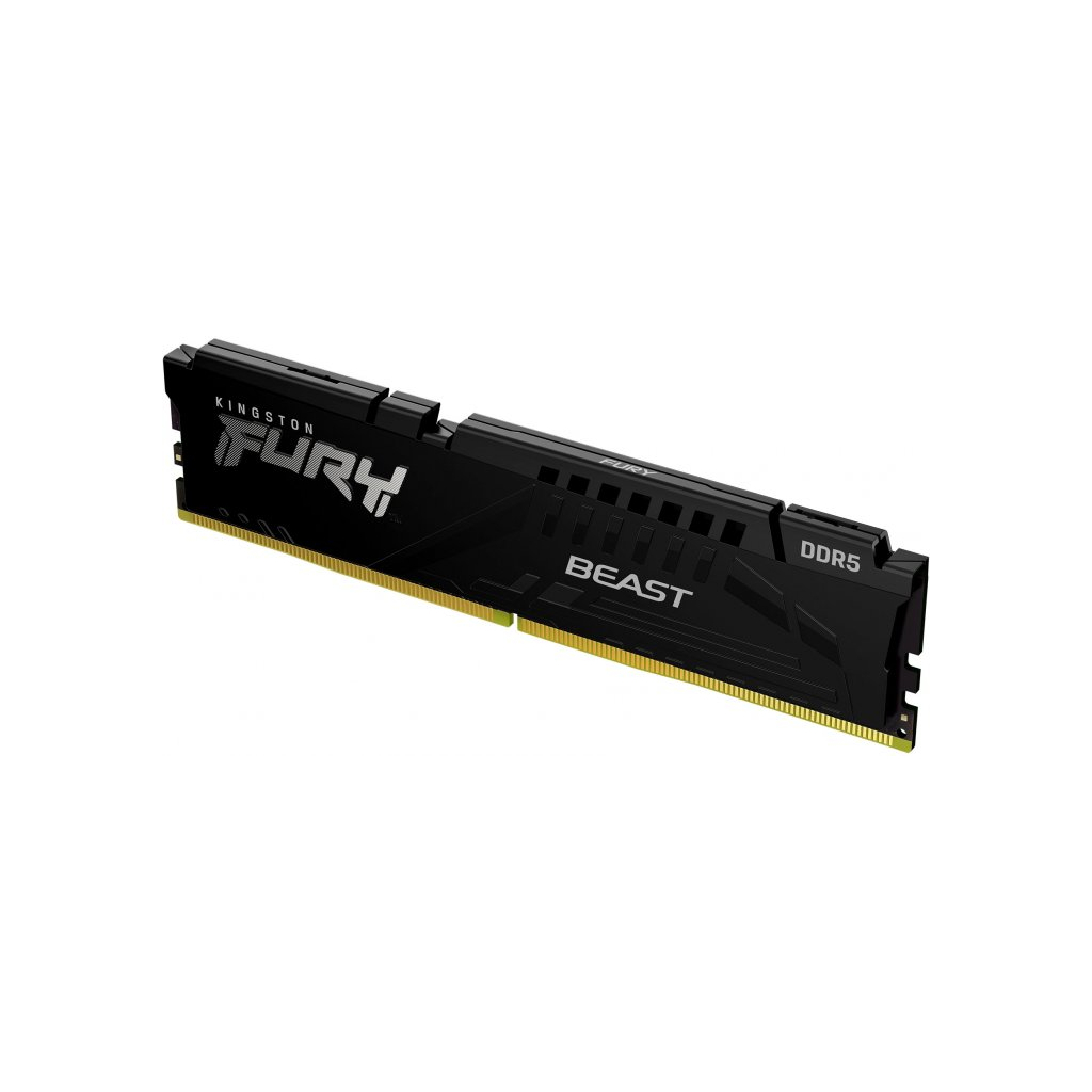Модуль памяти для компьютера DDR5 16GB 4800 MHz Beast Black Kingston Fury (ex.HyperX) (KF548C38BB-16) изображение 2