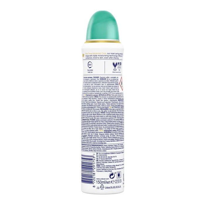 Антиперспирант Dove Go Fresh с ароматом Груши и Алоэ вера 150 мл (8710908559235/8720181291753) изображение 2