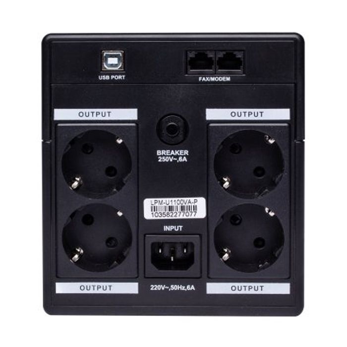 Источник бесперебойного питания LogicPower LPM-U1100VA-P (10358) изображение 3