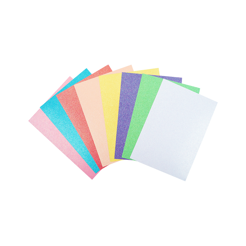 Цветной картон Kite А4, с волшебным глиттером 8 листов/8 цветов (K22-423) изображение 2