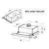 Витяжка кухонна Minola MTL 6292 WH 700 LED зображення 11