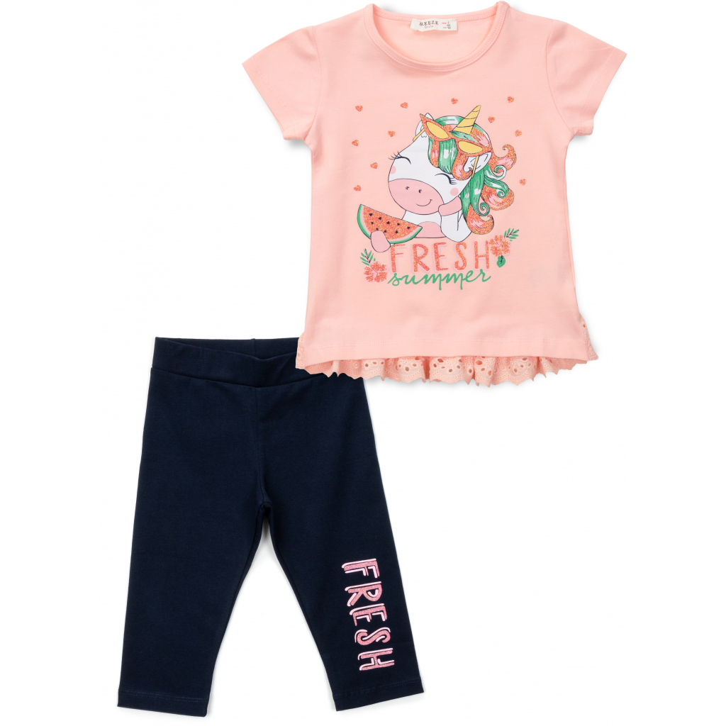 Набір дитячого одягу Breeze з єдинорогом (13741-98G-peach)