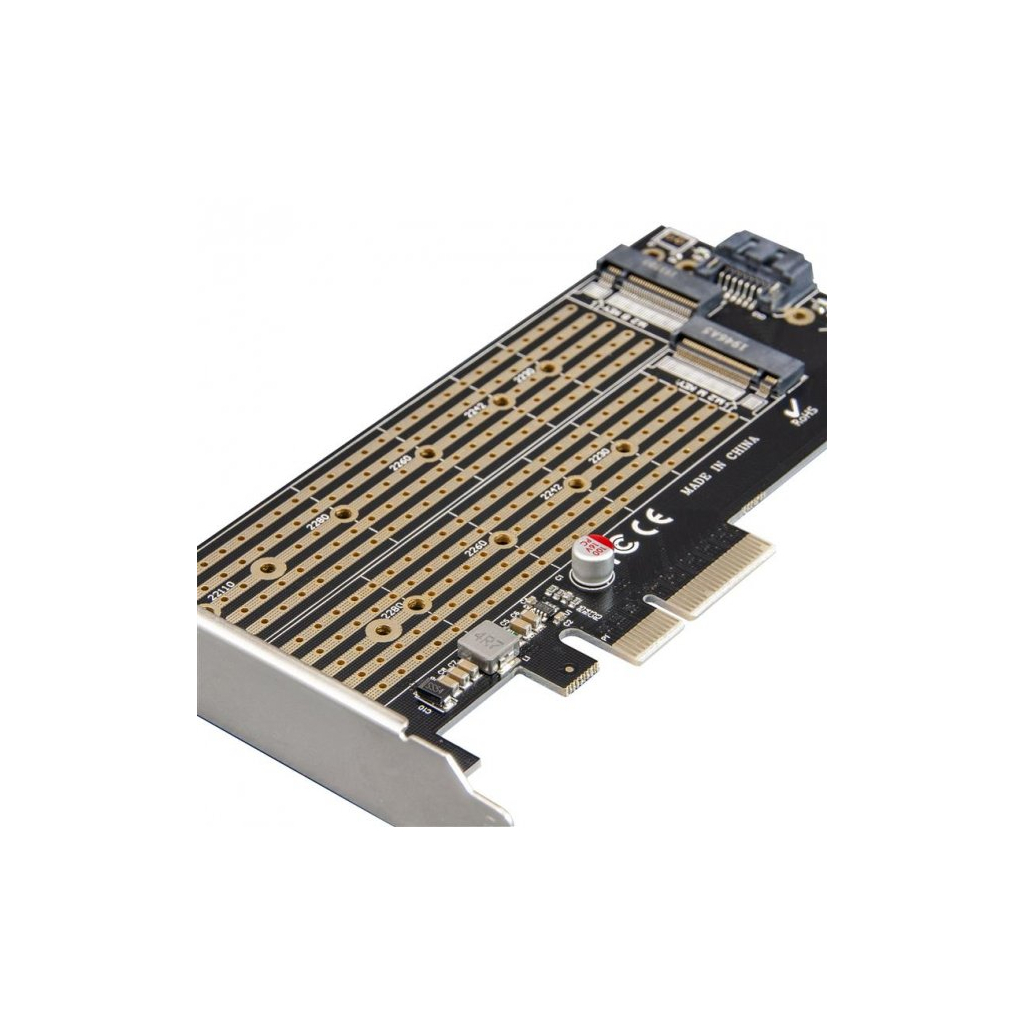 Контролер RAID Frime Marvell 88SE9230 4xSATA(2xeSATA), 2xPCIe (ECF-PCIE2.4sRAID002.LP) зображення 2