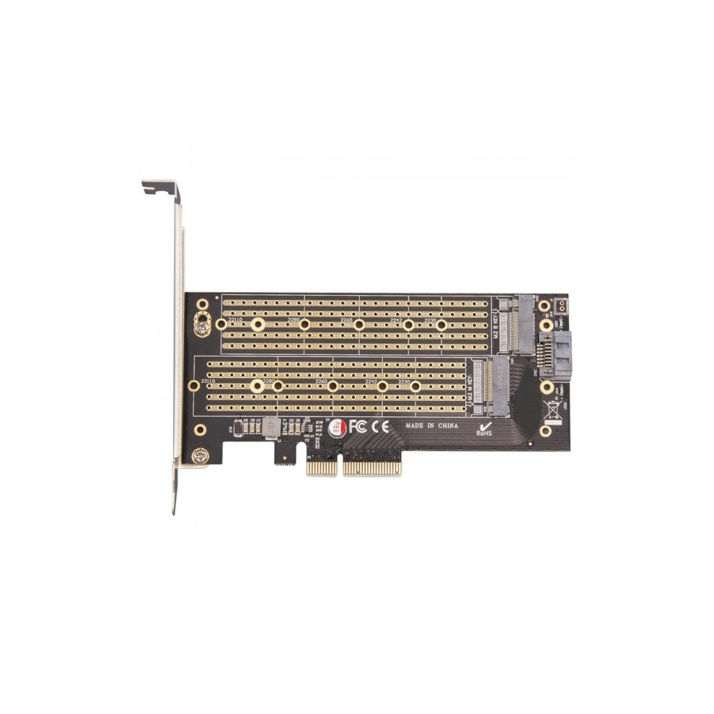 Контроллер RAID Frime Marvell 88SE9230 4xSATA(2xeSATA), 2xPCIe (ECF-PCIE2.4sRAID002.LP)