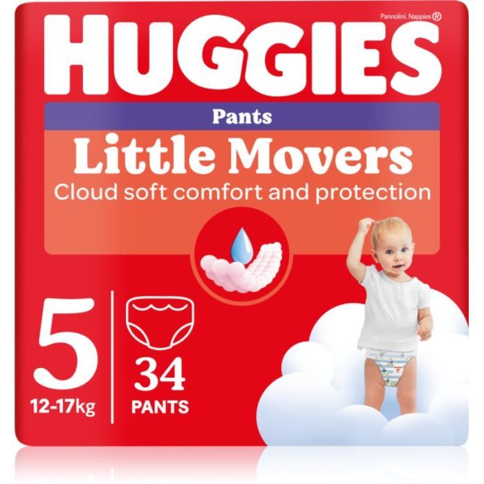 Подгузники Huggies Little Movers/Pants 5 (12-17 кг) для мальчиков 96 шт (5029054568163)