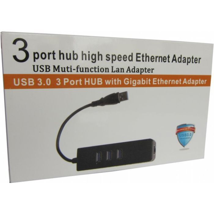 Концентратор Dynamode USB 3.0 Type-A - RJ45 Gigabit Lan, 3*USB 3.0 (USB3.0-Type-A-RJ45-HUB3) зображення 4