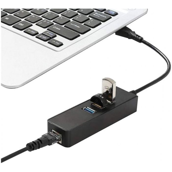 Концентратор Dynamode USB 3.0 Type-A - RJ45 Gigabit Lan, 3*USB 3.0 (USB3.0-Type-A-RJ45-HUB3) зображення 7