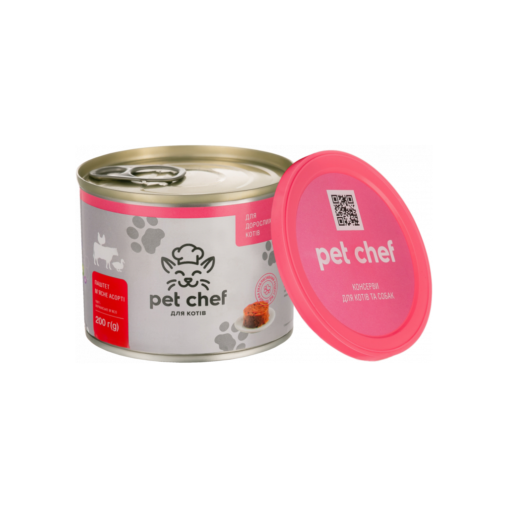 Паштет для кошек Pet Chef мясное ассорти 200 г (4820255190105) изображение 2