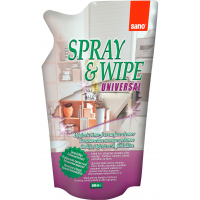 Рідина для чищення ванн Sano Spray & Wipe змінна упаковка 500 мл (7290000292427)