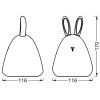 Ночник LEDVANCE NIGHTLUX TOUCH LED 2,5W Rabbit, micro-USB, RGBW (4058075602113) изображение 3