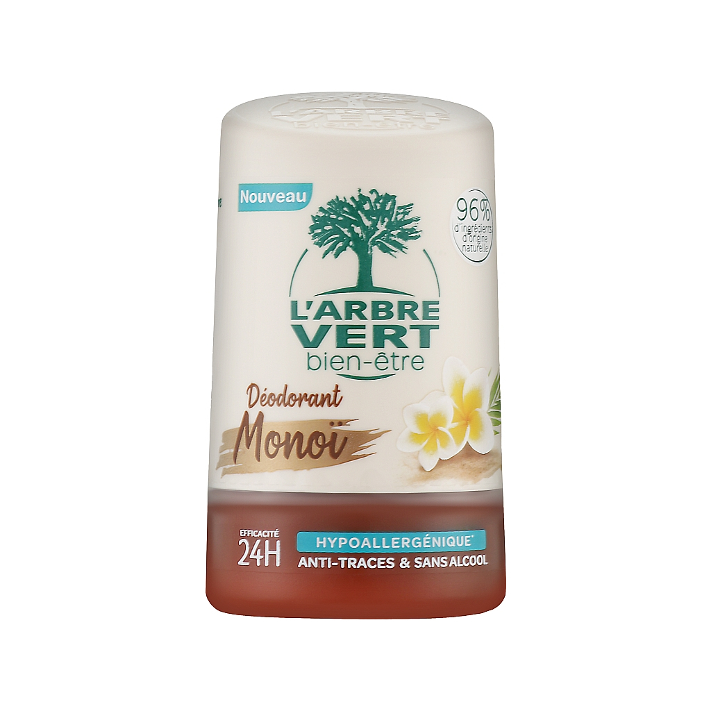 Дезодорант L'Arbre Vert Monoi з кокосовою олією та екстрактом квітів тіаре 50 мл (3450601043871)