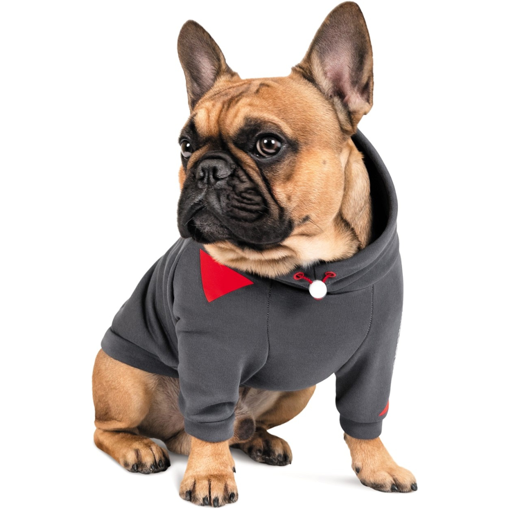 Худи для животных Pet Fashion "Snoodie" М2 серое (4823082423354) изображение 3