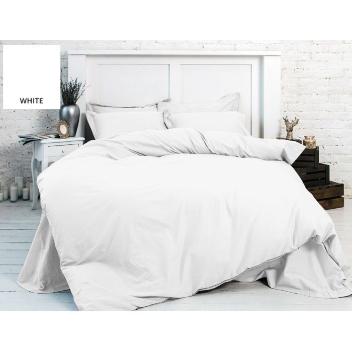 Постельное белье MirSon King Size Бязь Premium 11-2107 White 220х240 (2200001171664)