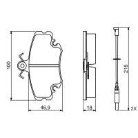 Тормозные колодки Bosch 0 986 495 212 изображение 3