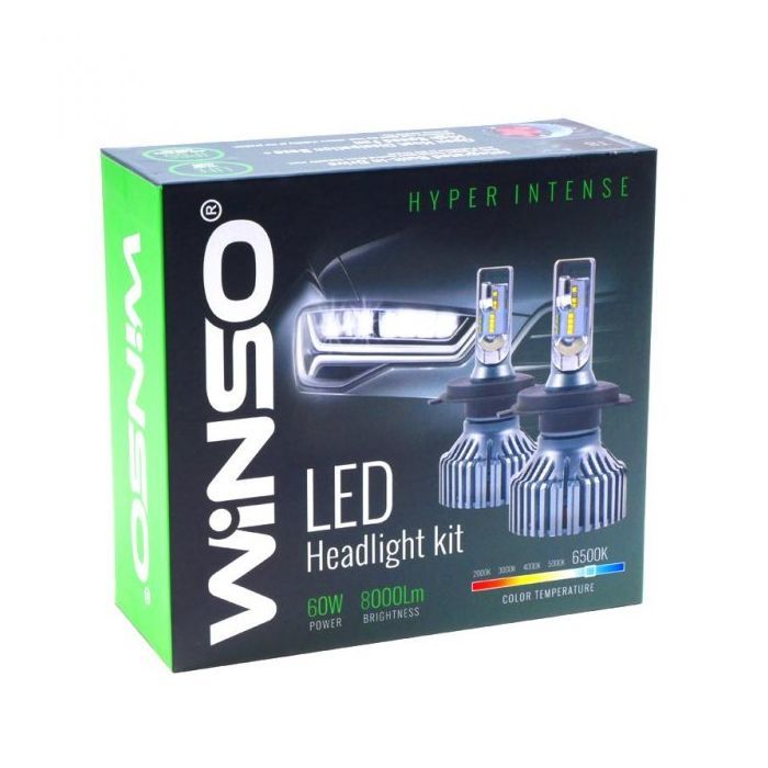 Автолампа WINSO LED H4 12/24V 60Вт 8000Лм. (798400) изображение 6