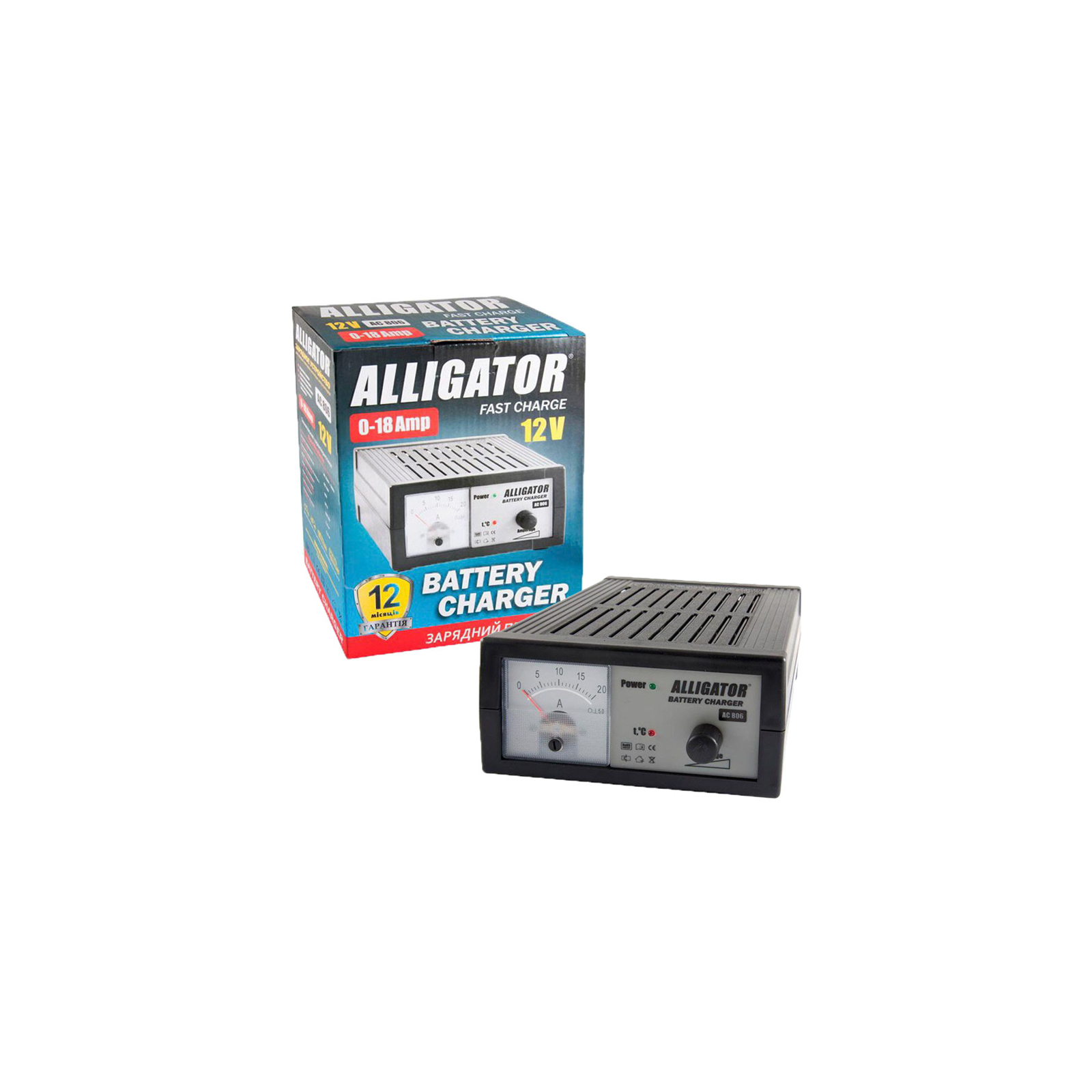 Зарядное устройство для автомобильного аккумулятора Alligator AC806