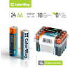 Батарейка ColorWay AA LR6 Alkaline Power (лужні) * 24 plastic box (CW-BALR06-24PB) зображення 2