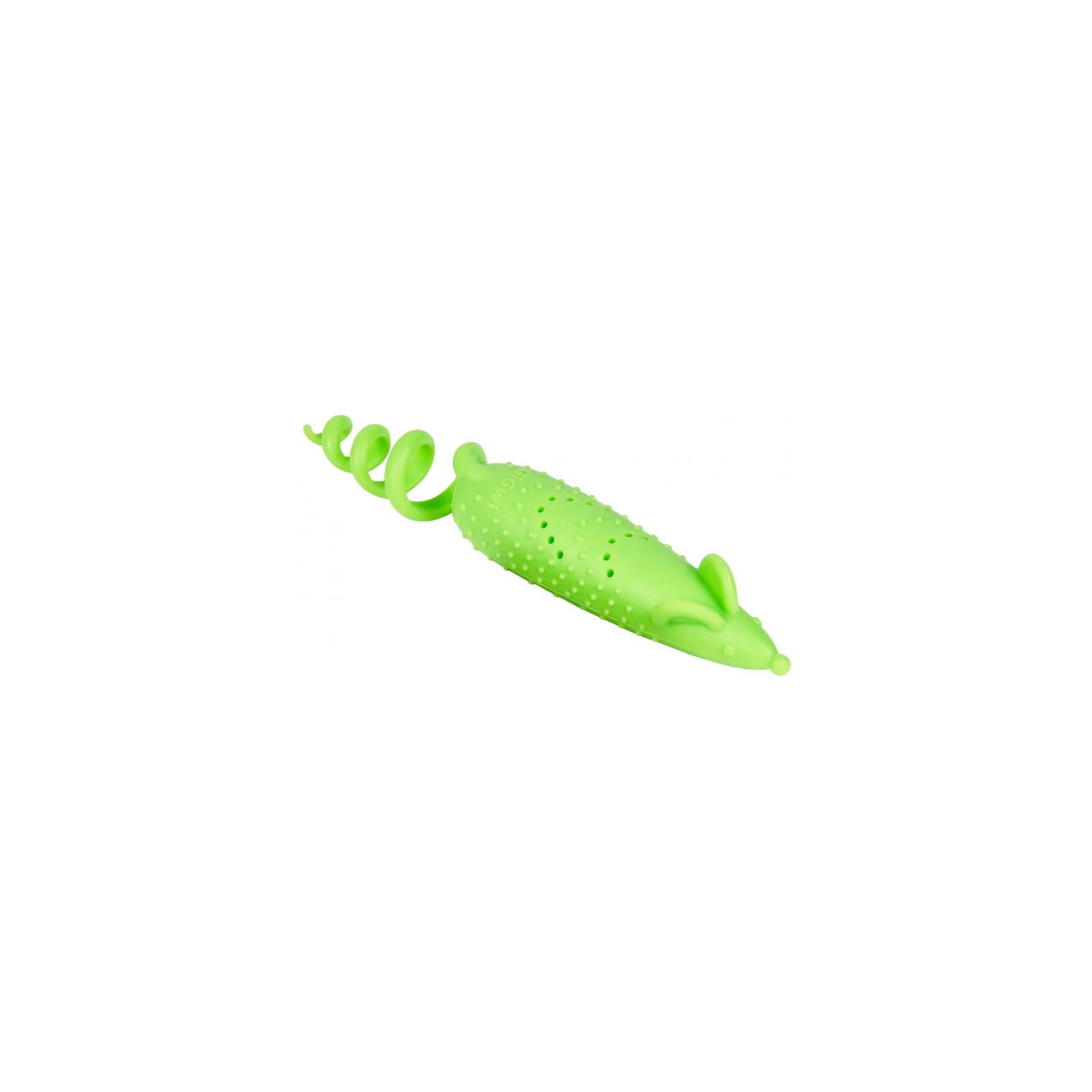 Игрушка для кошек GiGwi Refillable Catnip Мышь резиновая 16.5 см зеленая (2347)
