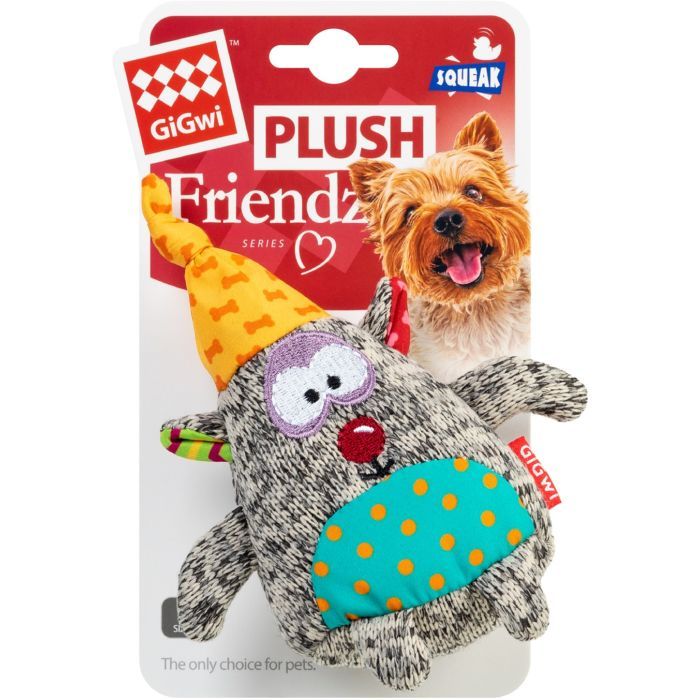Игрушка для собак GiGwi Plush Медведь с пискавкой 10 см (75044) изображение 2