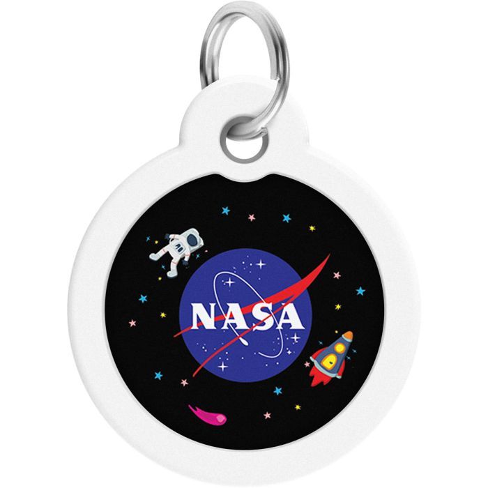 Адресник для животных WAUDOG Smart ID с QR-паспортом "NASA", круг 30 мм (230-0147) изображение 2