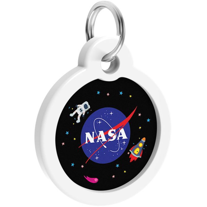Адресник для животных WAUDOG Smart ID с QR-паспортом "NASA", круг 30 мм (230-0147) изображение 4