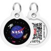 Адресник для животных WAUDOG Smart ID с QR-паспортом "NASA", круг 30 мм (230-0147)