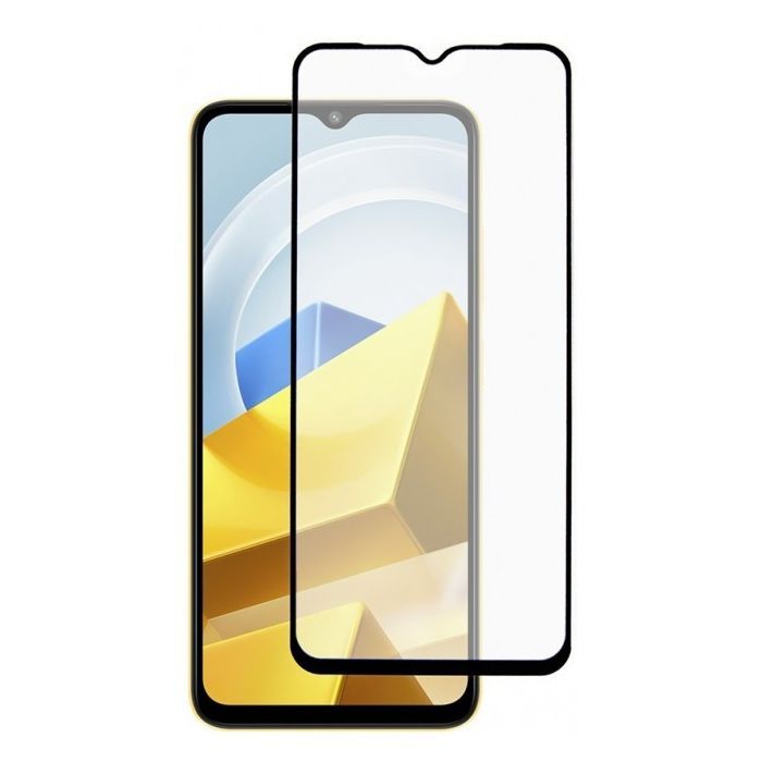 Скло захисне Dengos Full Glue Poco M5 black frame (TGFG-242) зображення 2