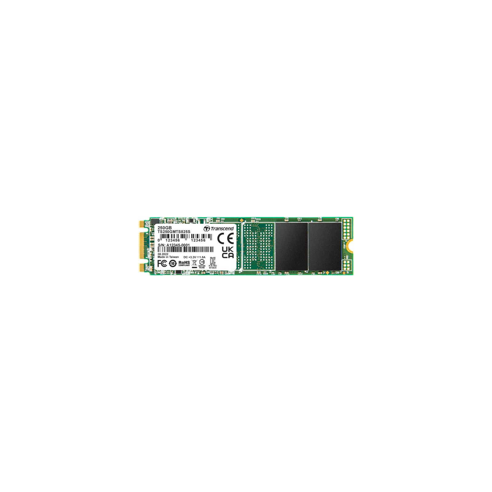 Накопитель SSD M.2 2280 250GB Transcend (TS250GMTS825S)