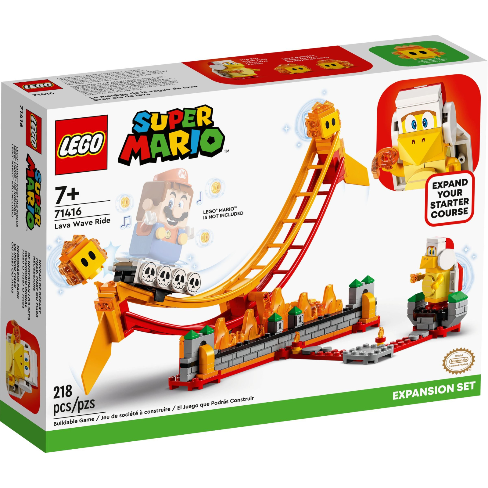 Конструктор LEGO Super Mario Поездка на скамью-волне. Дополнительный набор 218 деталей (71416)