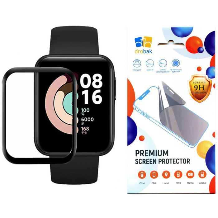 Скло захисне Drobak OPPO Watch Free Black Frame A+ (313178)