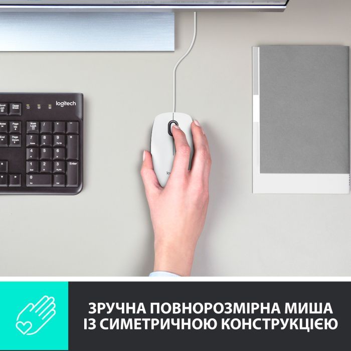 Мышка Logitech M100 USB White (910-006764) изображение 2