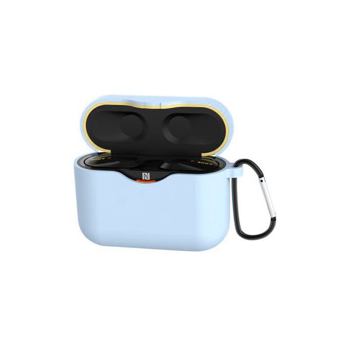 Чохол для навушників BeCover Silicon для Sony WF-1000XM3 Light Blue (705691)
