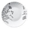 Тарелка Vittora "Чорно-біле Суцвіття" Wave Dinner 22 см (V-220BW)