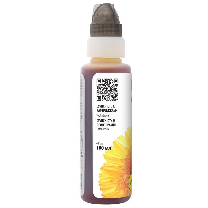 Чорнило Barva Epson 106 70 мл, Yellow, OneKey, water-soluble (E106-785e) зображення 2