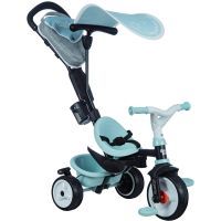 Детский велосипед Smoby Беби Драйвер с козырьком и багажником Голубовато-серый (741500)