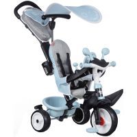 Детский велосипед Smoby Беби Драйвер с козырьком и багажником Голубовато-серый (741500) изображение 2