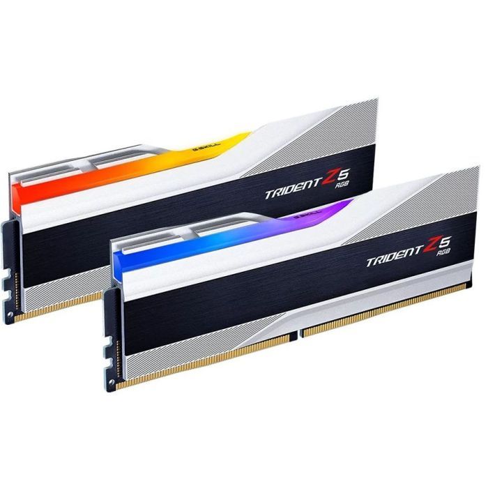Модуль памяти для компьютера DDR5 32GB (2x16GB) 6800 Trident Z5 RGB Silver G.Skill (F5-6800J3445G16GX2-TZ5RS) изображение 2