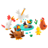 Набор для творчества Lipaka Липака – Домашние птицы: Курчатка, индюк, петух (60040-UA01) изображение 4