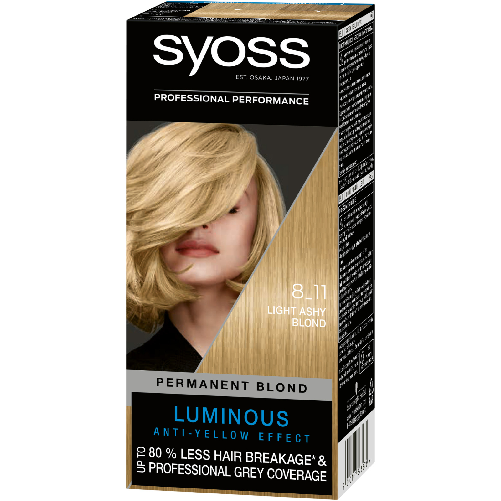 Фарба для волосся Syoss 8-11 Попелястий блонд 115 мл (9000101628876)