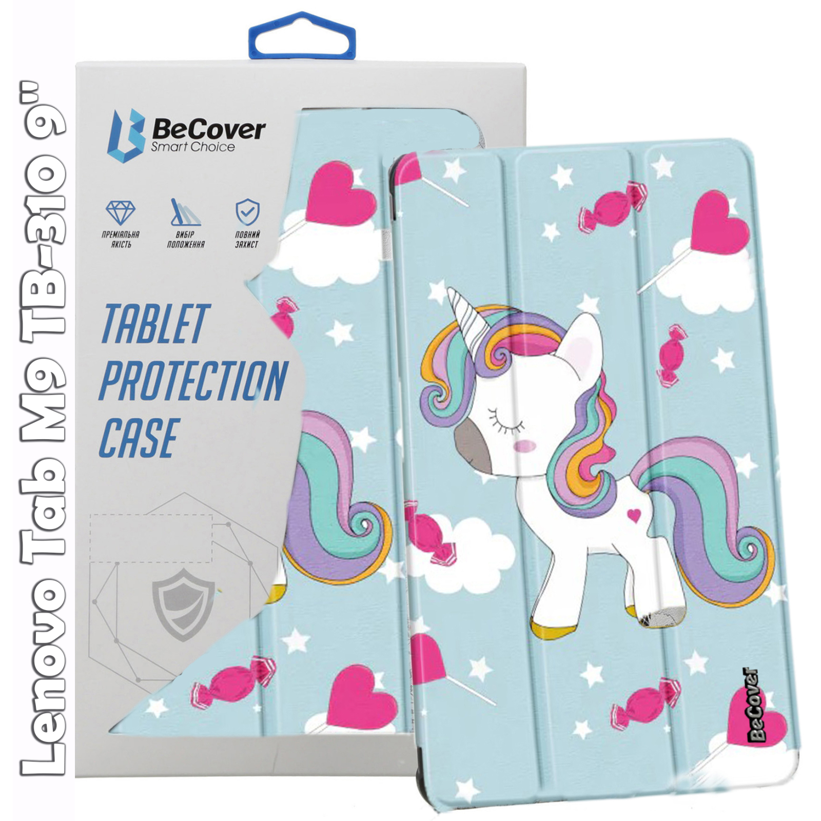 Чехол для планшета BeCover Smart Case Lenovo Tab M9 TB-310 9" Unicorn (709232)