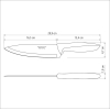 Кухонный нож Tramontina Plenus Light Grey Chef 178 мм (23426/137) изображение 2