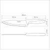 Кухонный нож Tramontina Plenus Light Grey Chef 178 мм (23426/137) изображение 2