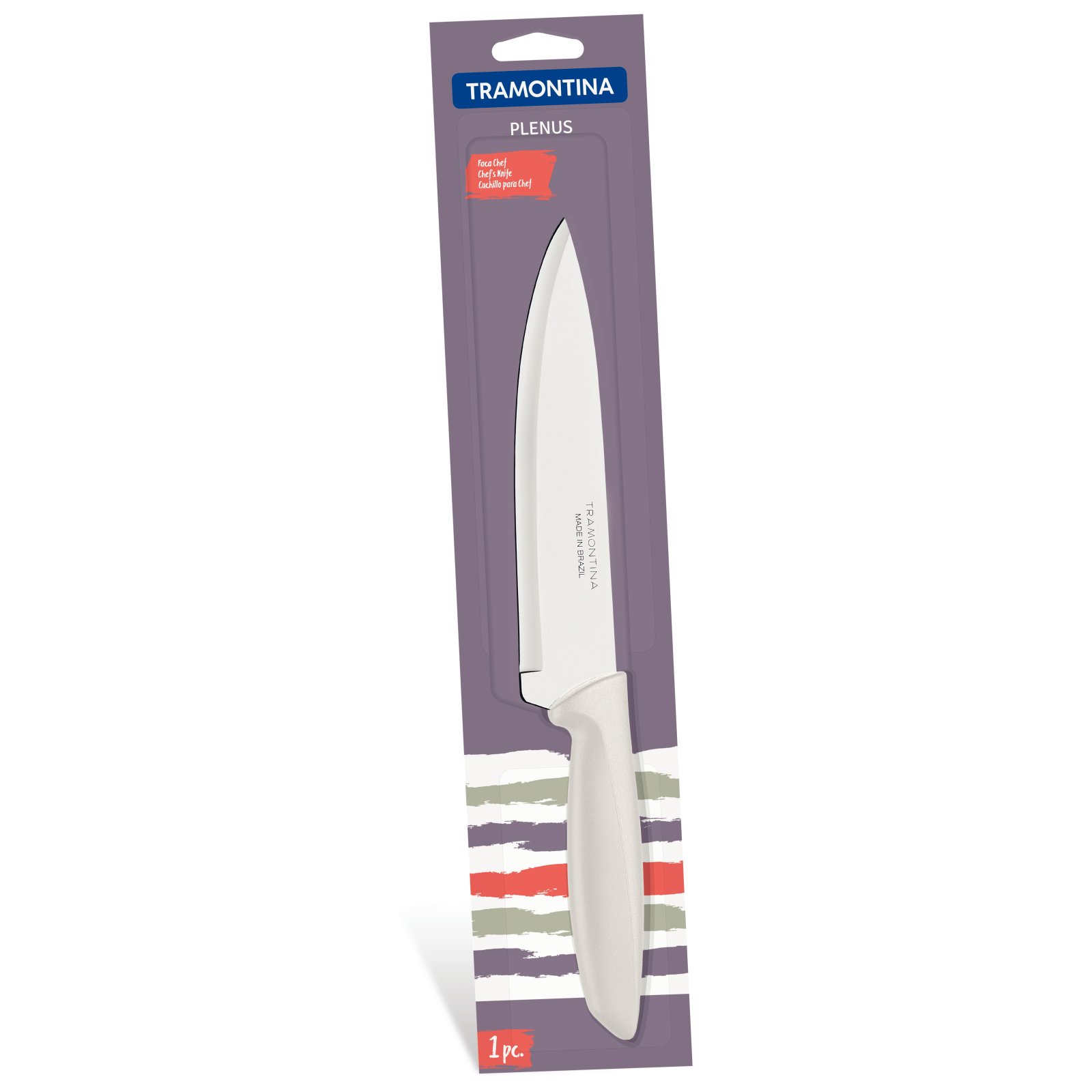 Кухонный нож Tramontina Plenus Light Grey Chef 178 мм (23426/137) изображение 3