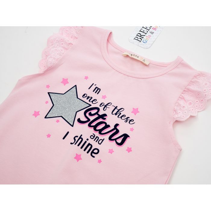 Футболка дитяча Breeze STARS (17109-110G-pink) зображення 3
