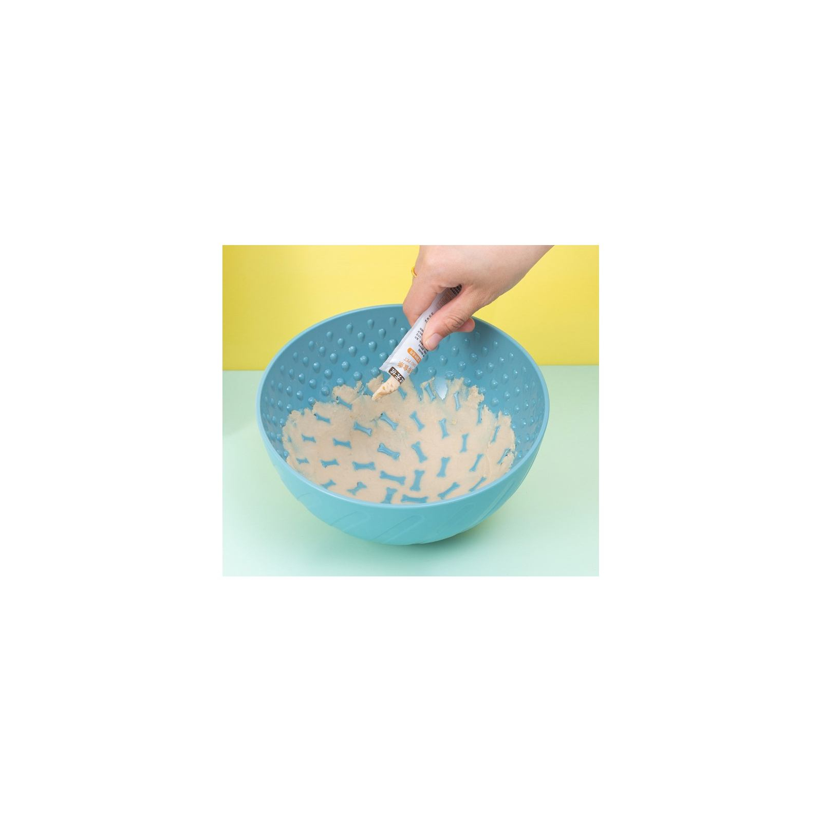 Посуда для собак WahoPet Миска для медленного кормления 200 мл голубая (2700000023679) изображение 4