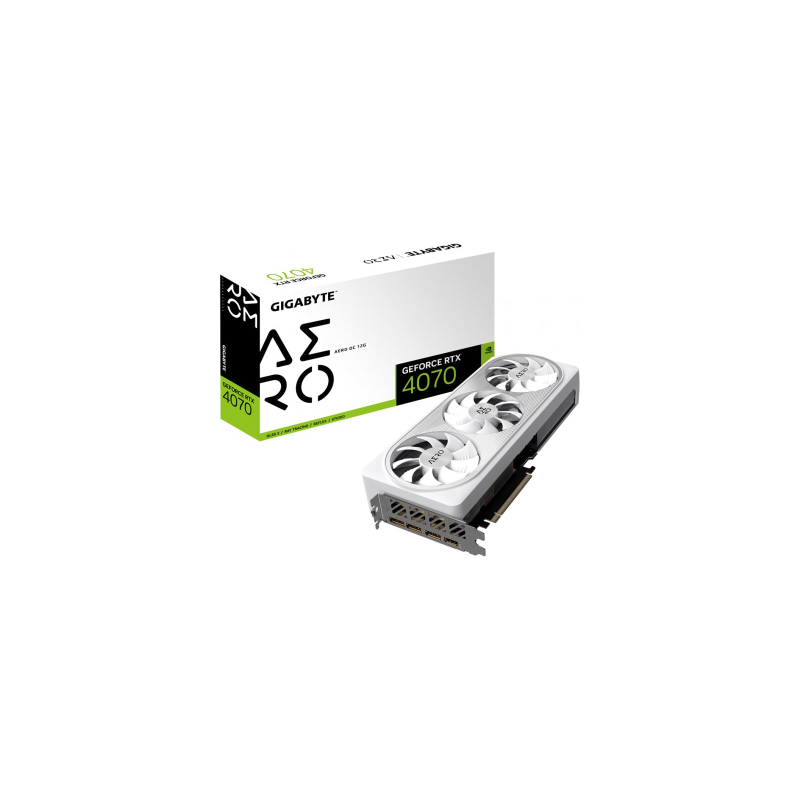 Видеокарта GIGABYTE GeForce RTX4070 12Gb AERO OC (GV-N4070AERO OC-12GD) изображение 8
