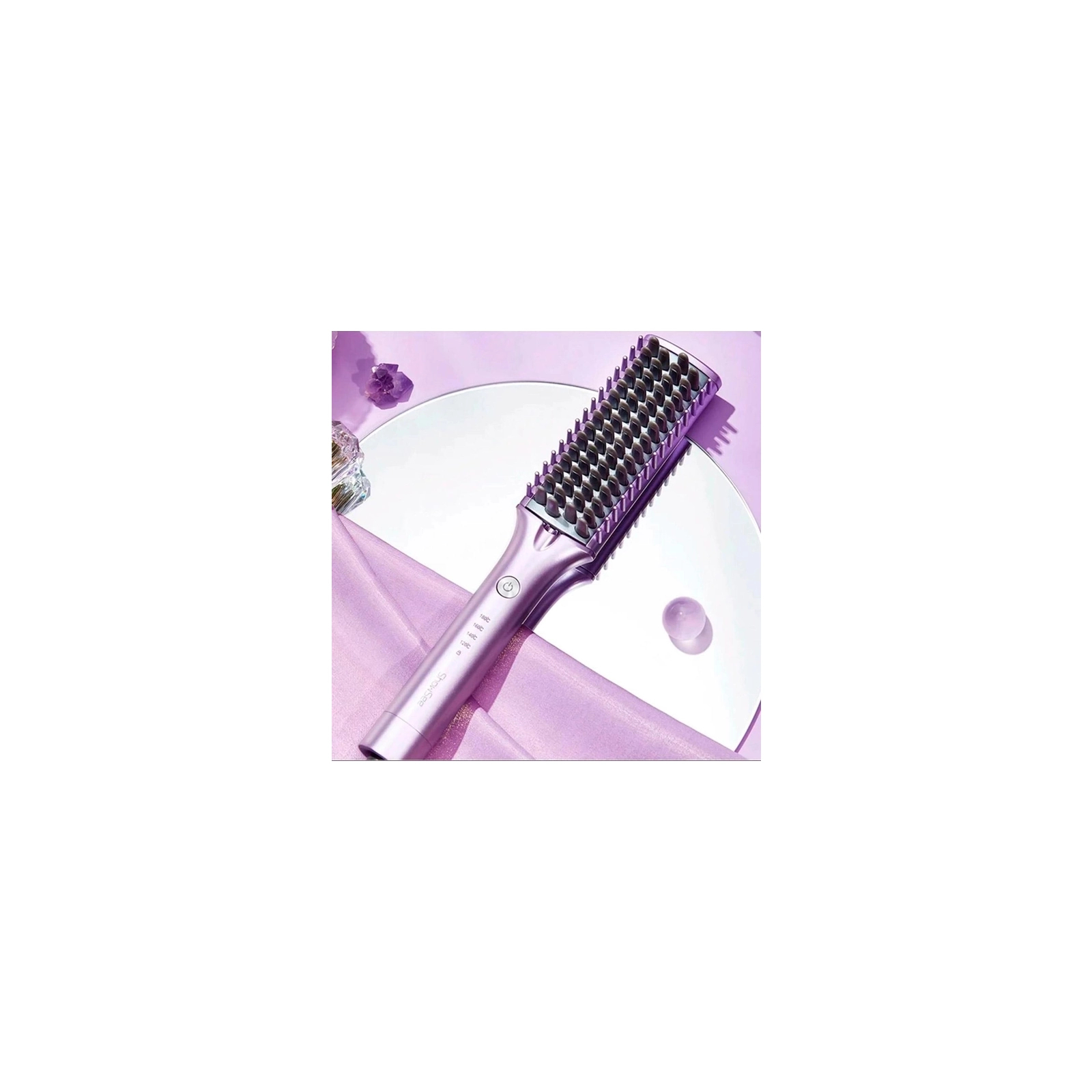 Електрощітка для волосся Xiaomi ShowSee Hair Straightener E1-P Pink зображення 4