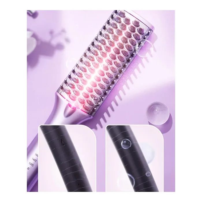 Електрощітка для волосся Xiaomi ShowSee Hair Straightener E1-P Pink зображення 6
