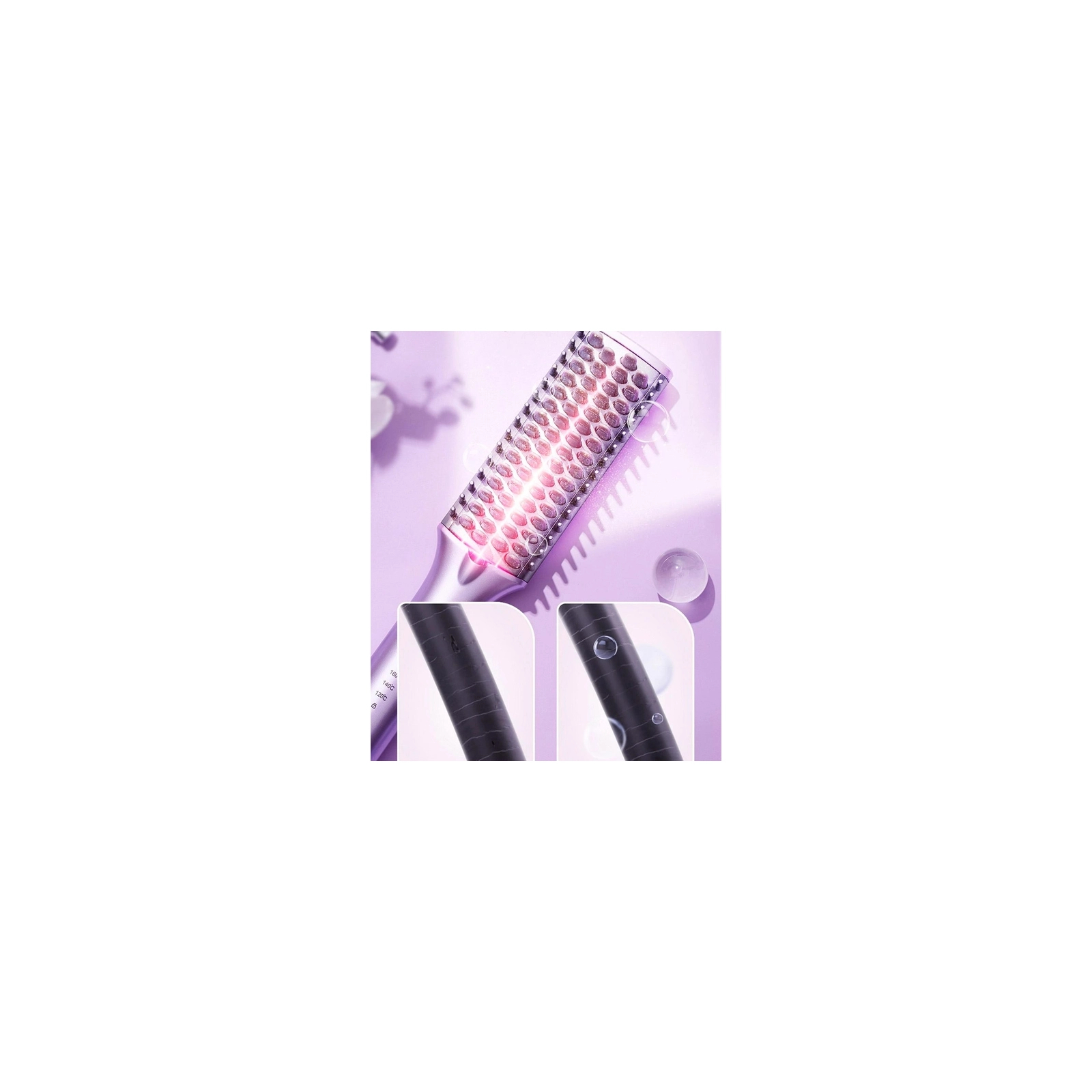 Електрощітка для волосся Xiaomi ShowSee Hair Straightener E1-P Pink зображення 6